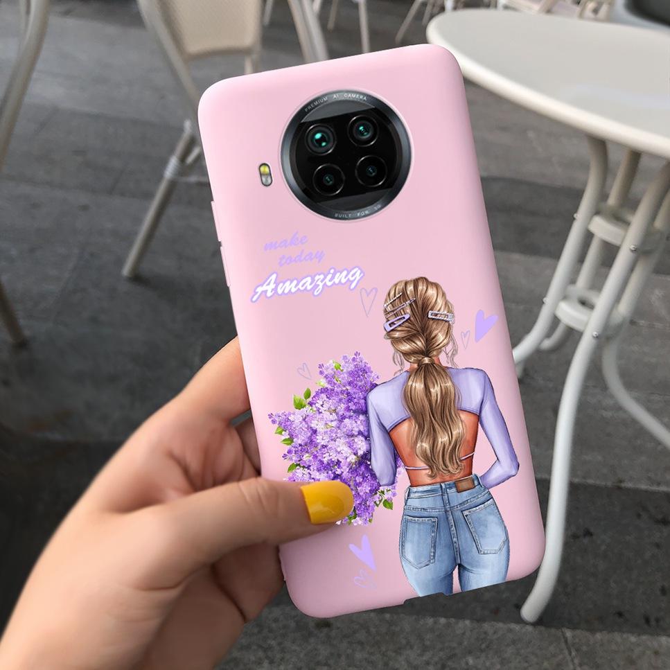 ForXiaomi Mi 10T Lite Case Cute Cartoon Cat Painted TPU Silicone Back Cover For Xiaomi Mi 10T Lite 5G 10Tlite Phone Case Funda