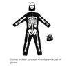 Skull Childrens Print Jumpsuit Horror Theme Skeleton Cos Halloween Set Clothes