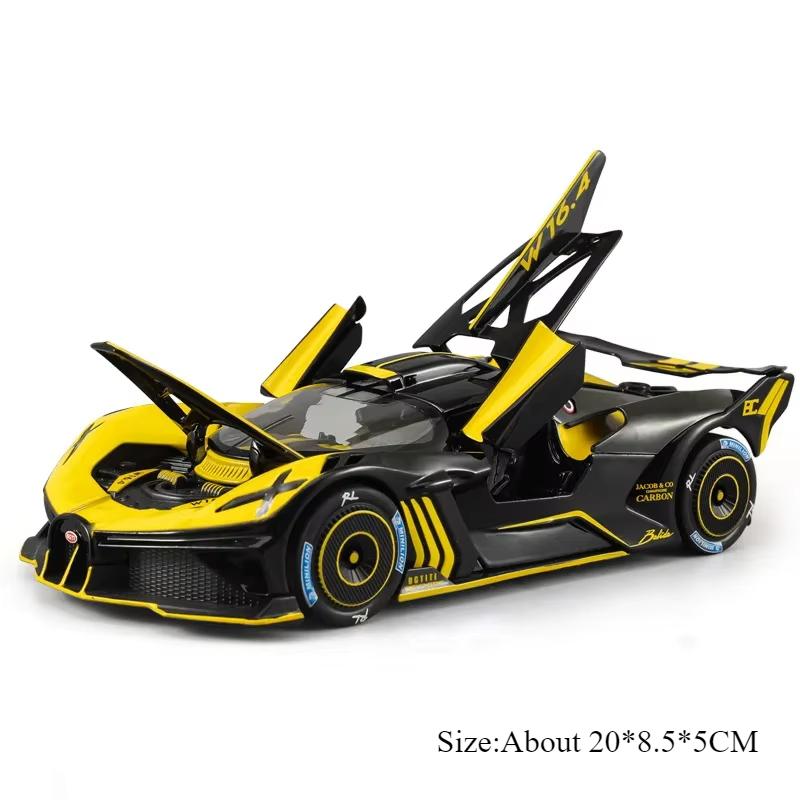 1:24 Voitures Modèles Jouets Lambor Revuelto Bolide en Alliage Moulé Sous Pression Avec Son Lumière Rappel Portes Ouvertes Voiture de Sport Miniature Cadeaux pour Garçon
