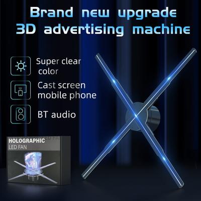 3D-Hologramm-Projektor, Werbung, Display, Ventilator, Wand-Player, 3D-Naked-Eye-2K-HD-LED-Foto