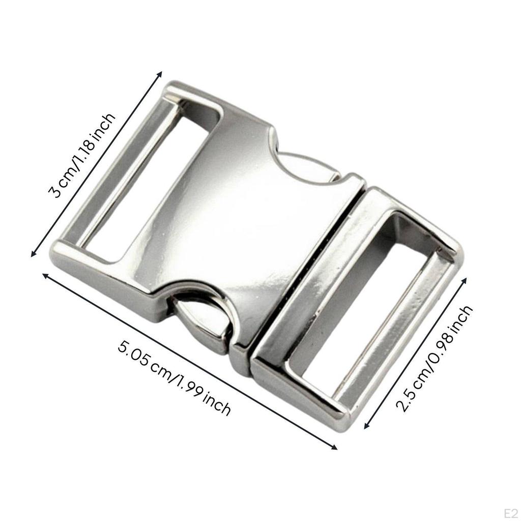 Metal Side Release Buckle Versatile Alloy Strap Fastener Heavy Duty for DIY