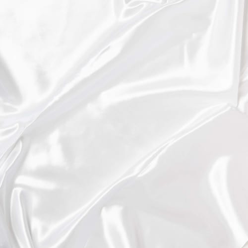 Toray Silk Satin Fabric Approx. 122cm x 1m cut Col.KW White T880-1