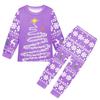 Children's Fashion Suit Skirt Round Neck Long Sleeve Top Pants