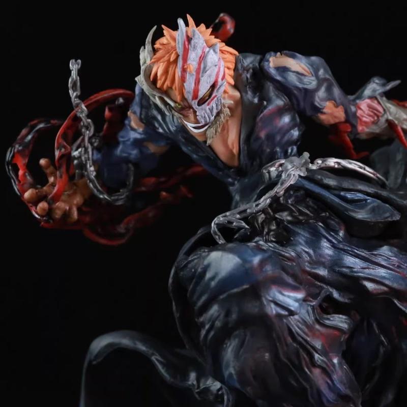 Bleach Ichigo Kurosaki Gk Statue Hollow Form Light Up Eyes Anime Figure Collectible Model Desktop Decoration Gift For Anime Fans
