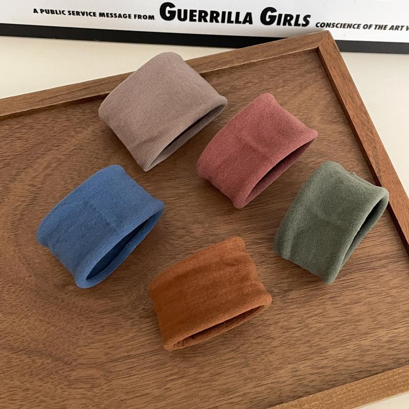 Kleiner Bär Hochelastisches Kaffee-Haargummi für Frauen und Mädchen - Langlebig, Schlicht und Elegant