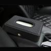 High Quality Leather Diamond Crown Car Tissue Box For Armrest Paper Holder Hanging for Auto Back Seat Headrest Organizer Storage