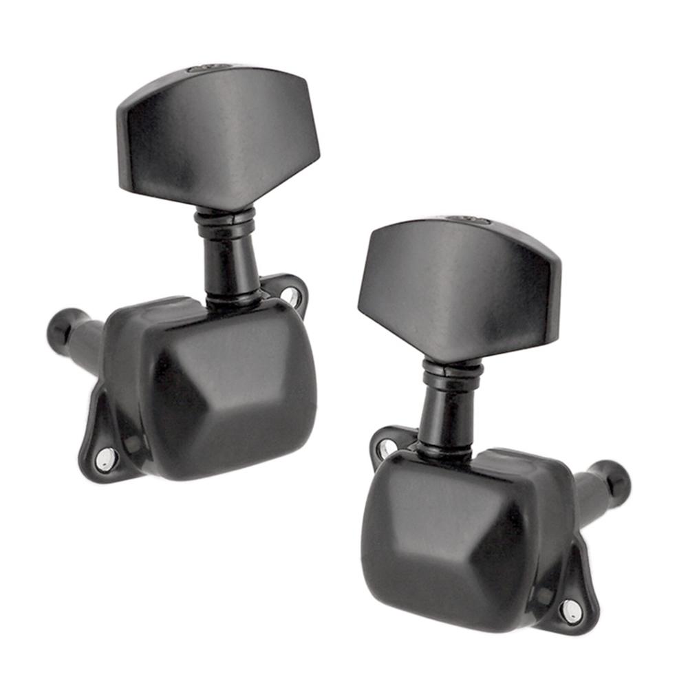 6pcs Gear Ratio 1:15 Semi Closed Electric Acoustic Guitar Tuning Pegs Tuner Machine Heads Tuning Keys 3L3R Guitar