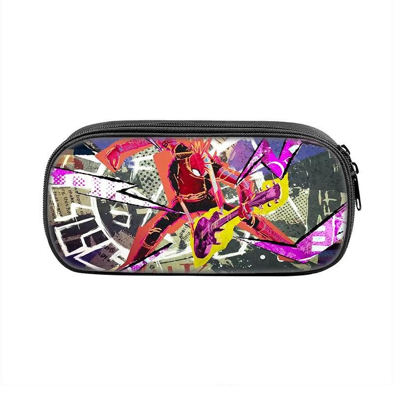 Spiderman Student Pencil Case With Polyester Material And Large Storage For School Supplies