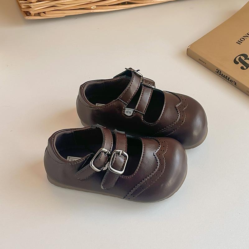 

New Style Low-cut Soft-soled Single Shoes for Girls - Anti-slip Shoes 25 коричневий