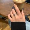 Elegant Zircon Double Layer Adjustable Women's Ring - Trendy Luxury Index Finger Design