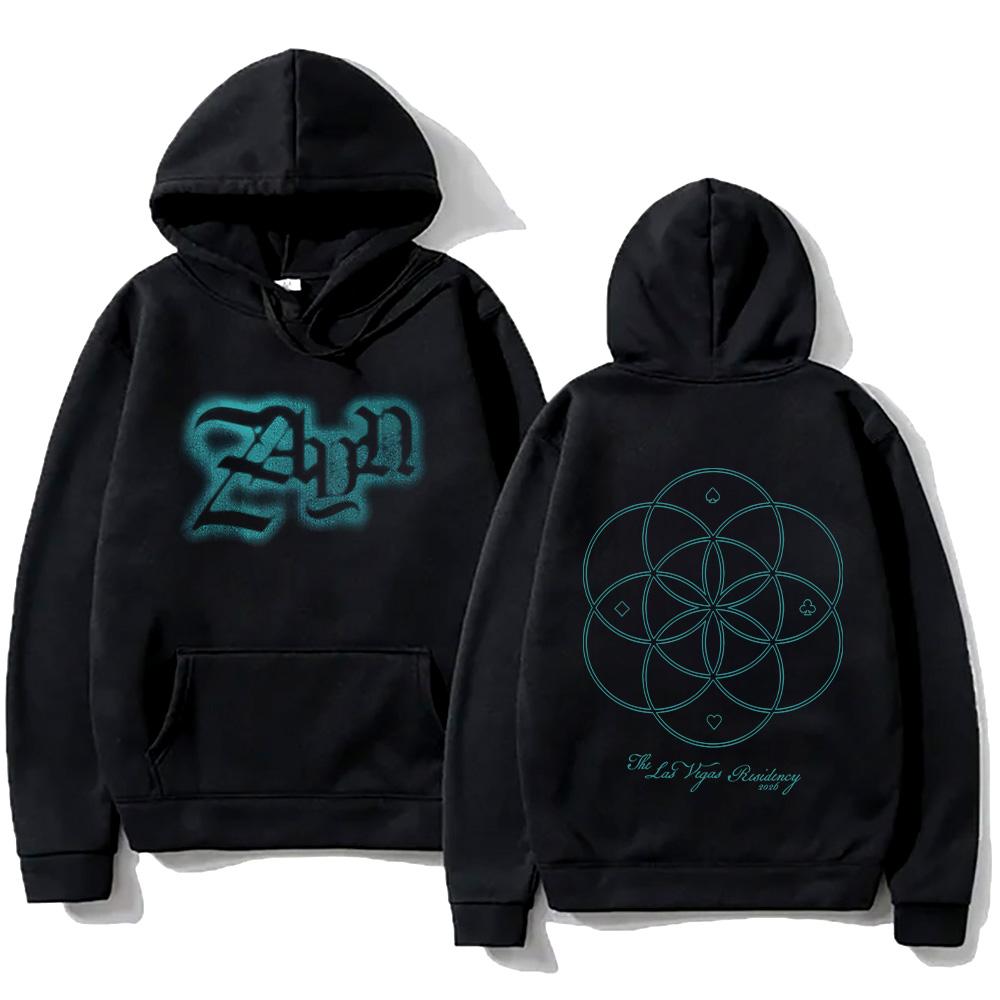 Zayn Malik Vegas Airbrush Hoodie Zayn Graphic Hoody Men Y2K Long Sleeve Streetwear Fashion Women Casual Clothing Loose Pullovers XS