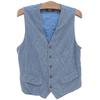 RRL Men's Cotton Twill Vest, Blue, Size M Best M blueUsed