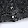 ZIMOXUAN Nuovo arrivo primavera e autunno da donna, giacca di jeans blu vintage a vita alta, elegante giacca corta da cowboy