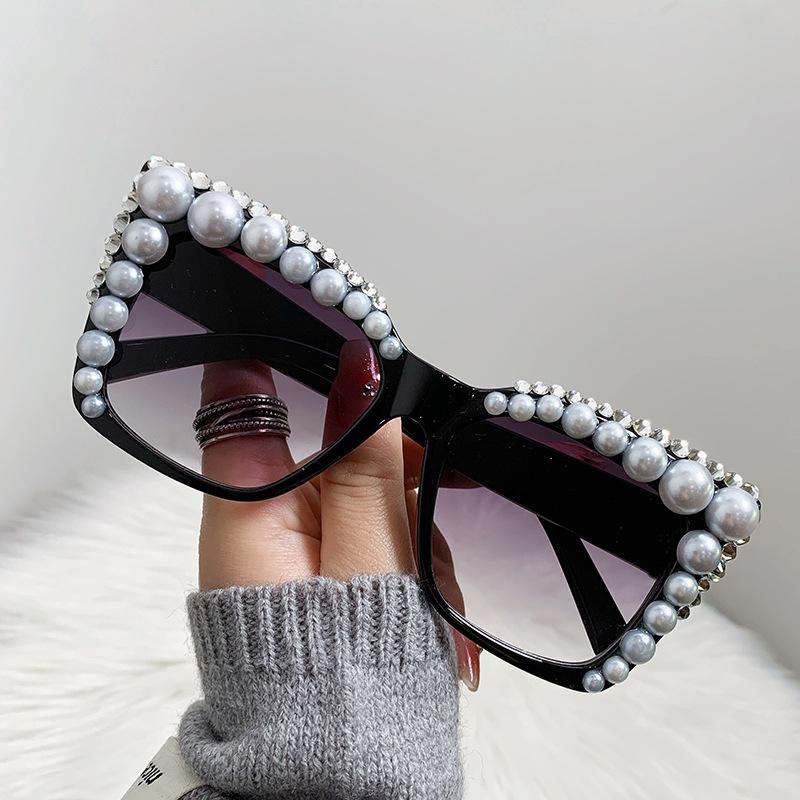 Stylish Square Womens Sunglasses Embellishments Perfect Summer Sun Protection