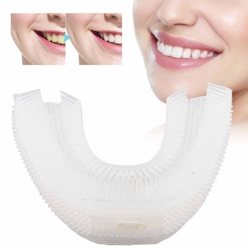 360-Degree Cleaning Silicone Brush Head Silicone Automatic Toothbrush Head Home
