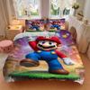 3pcs Super Mario Pattern Printed Bedding Set, Soft and Comfortable Quilt Cover for Bedroom, Guest Room (1 Duvet Cover + 2 Pillowcases, Pillow Core Not