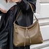 Women's Genuine Leather Handbag Spacious Vintage Shoulder Bag for Women Soft Leather Minimalist Fashi Commuter Crossbody Bag