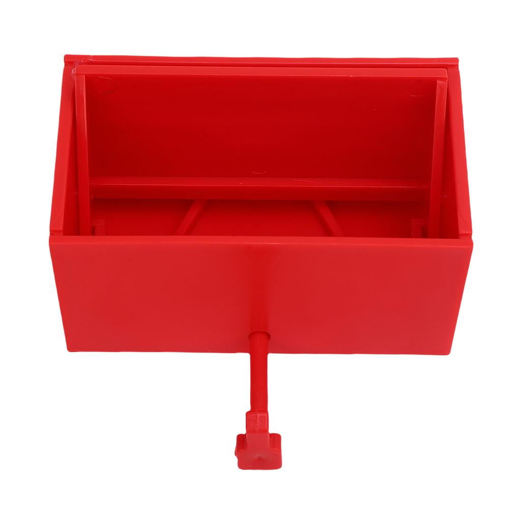 Car Garage Key Holder with Opening Door Decorative Wall Mounted Key Holder for Entryway Red