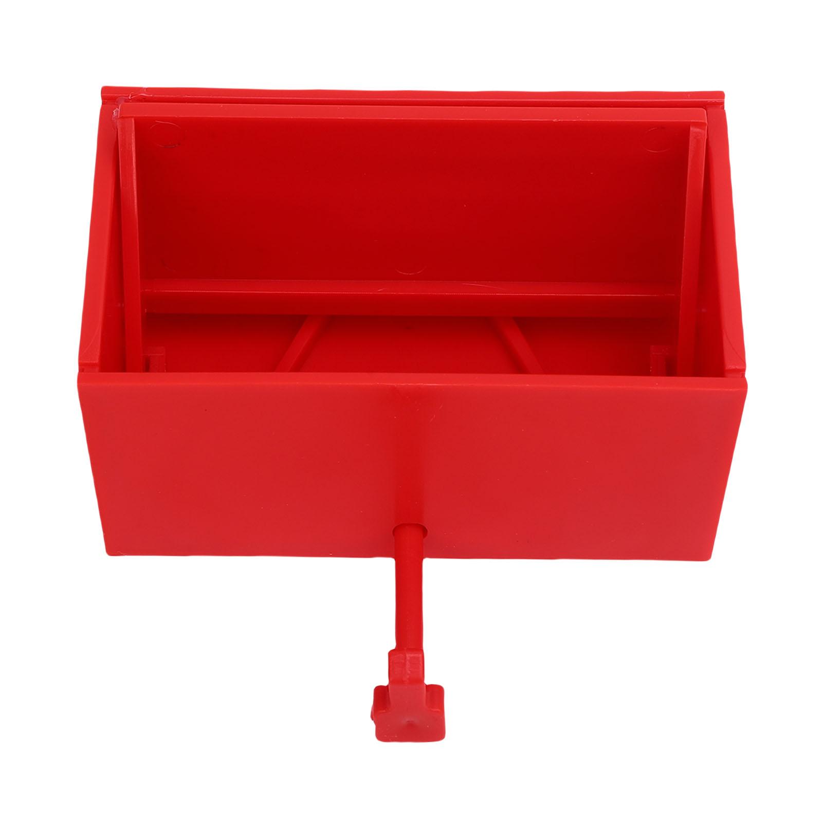 

Держатель для ключей от гаража с открывающейся дверцей, декоративный настенный держатель для ключей для прихожей, красный красный