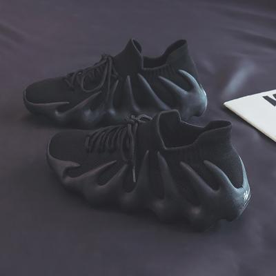 Volcano Shoes New Flying Woven Shoes Small Cage Dumpling Shoes Running Couple Shoes Socks Shoes