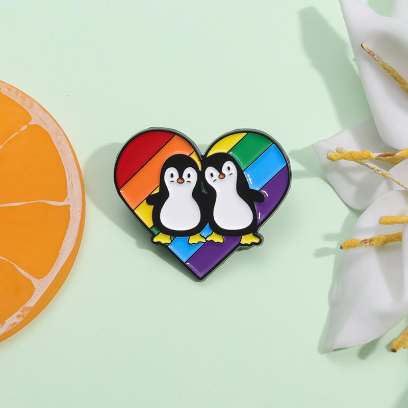 LGBT Regenbogen Emaille Pins Klingt schwul Ich bin verliebt Pride Metall Broschen Anstecknadel am Rucksack Schmuck Geschenke für Homosexuelle Lesben