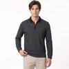 Pierre Cardin Men's Long-Sleeve Contrast Zip Polo Shirt