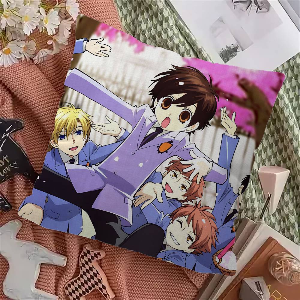 Anime Ouran High School Host Club Pillow Gifts Home Office Furnishings Bedroom Sofa Car Cushion Cover case 45x45cm