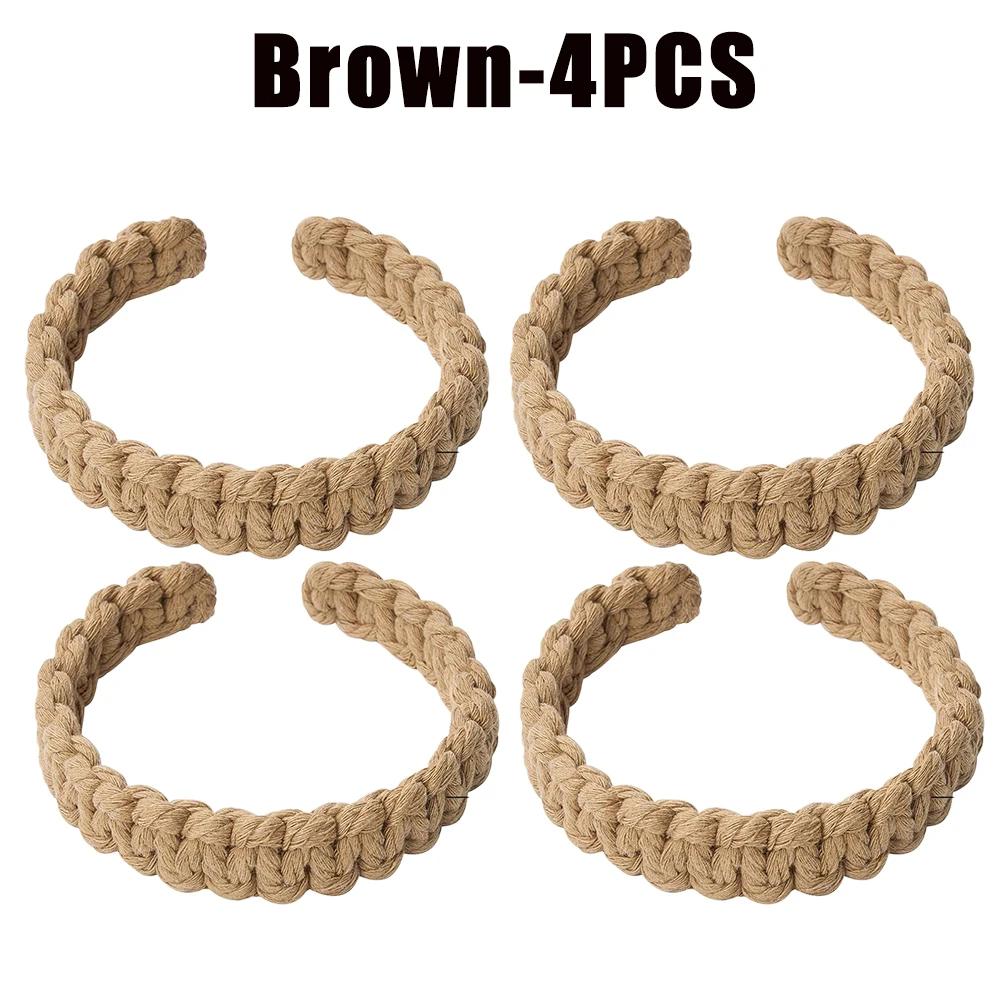 Mode Vävda Jute Flätade Gardinhållare Hållback Rep Dekorativa Gardinhållare För Upphängning Heminredningstillbehör