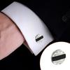 Personality Business French Shirt Cuff Buttons Men's Fashion Geometric Square Crystal Cufflinks 2022 New Gifts To a Luxury Man