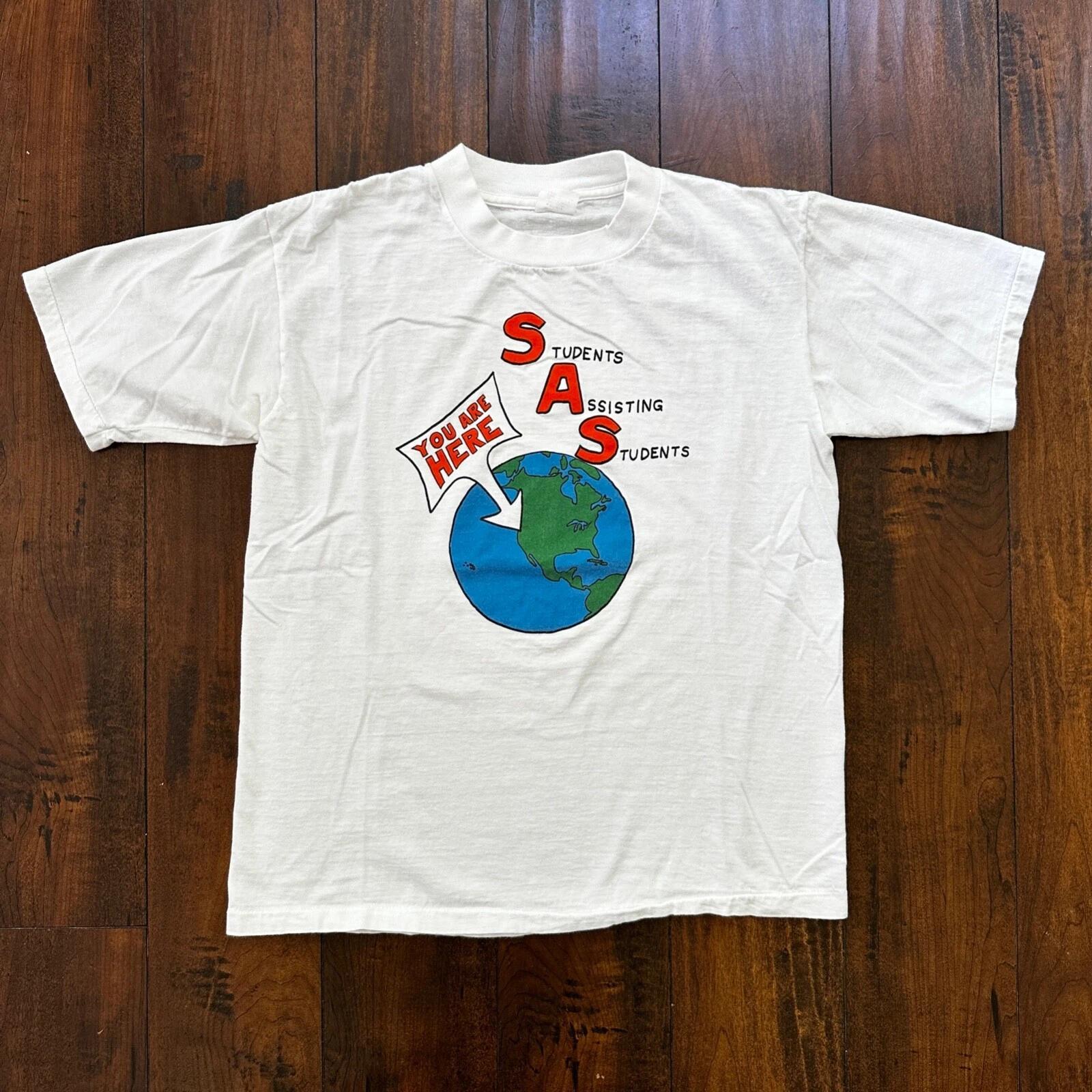 Earth SAS Fun VTG T Shirt Students You Are Here NASA Rap Planet Solar System 4XL