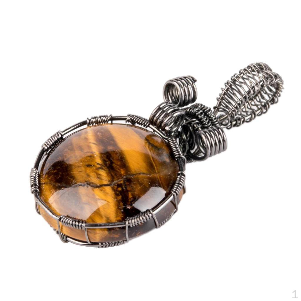 Crystal Pendants Quartz Oblate Necklaces Pendant without DIY Necklace Jewelry Making