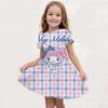 New Summer Girls Dress Fashion Cartoon Cute Cinnamoroll &Hello Kitty 3D Printing Dresses Kids Short Sleeve Princess Clothing