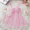 Sexy Babydoll Dress Women Lingerie See-through Sling Wedding Nightdress And T-back Set Elegant Cute Sleepwear For Date Surprise