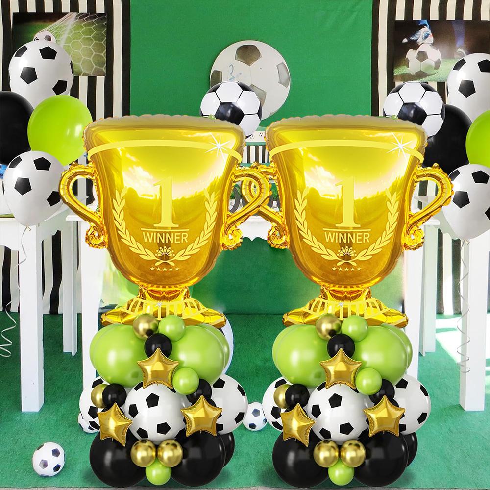 6-Pack of Gold Trophy Balloons, Trophy Aluminum Foil Balloons, Suitable for Birthday Parties, Football Parties, World Cup, Sports-Themed Part