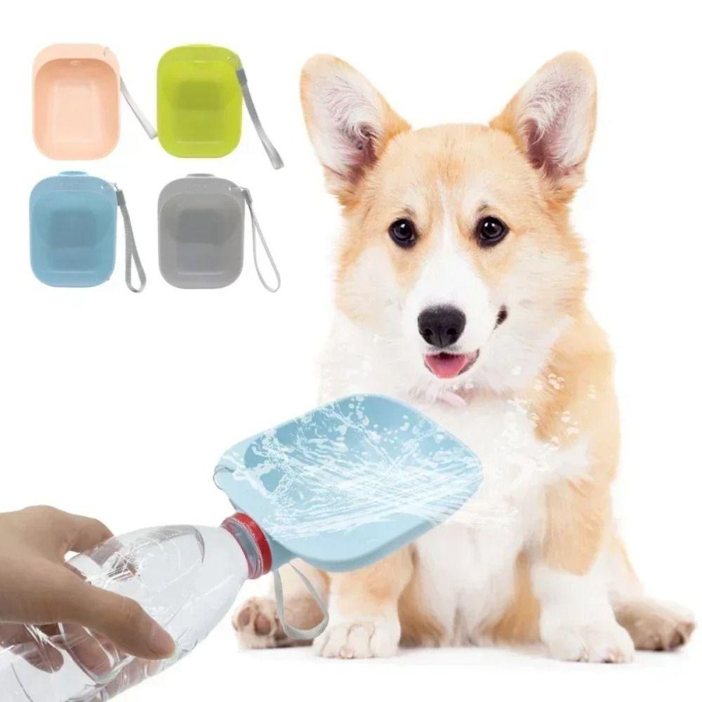 Plastic Pets Outdoor Drinking Bowl Pet Drinking Fountains  Pet Going Out Water Drinking Supplies