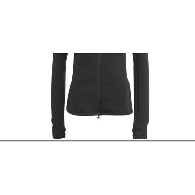 Adidas Training Cover-Up Solid Logo Stand Collar Long Sleeve Jacket Women Jacket Black HY9227