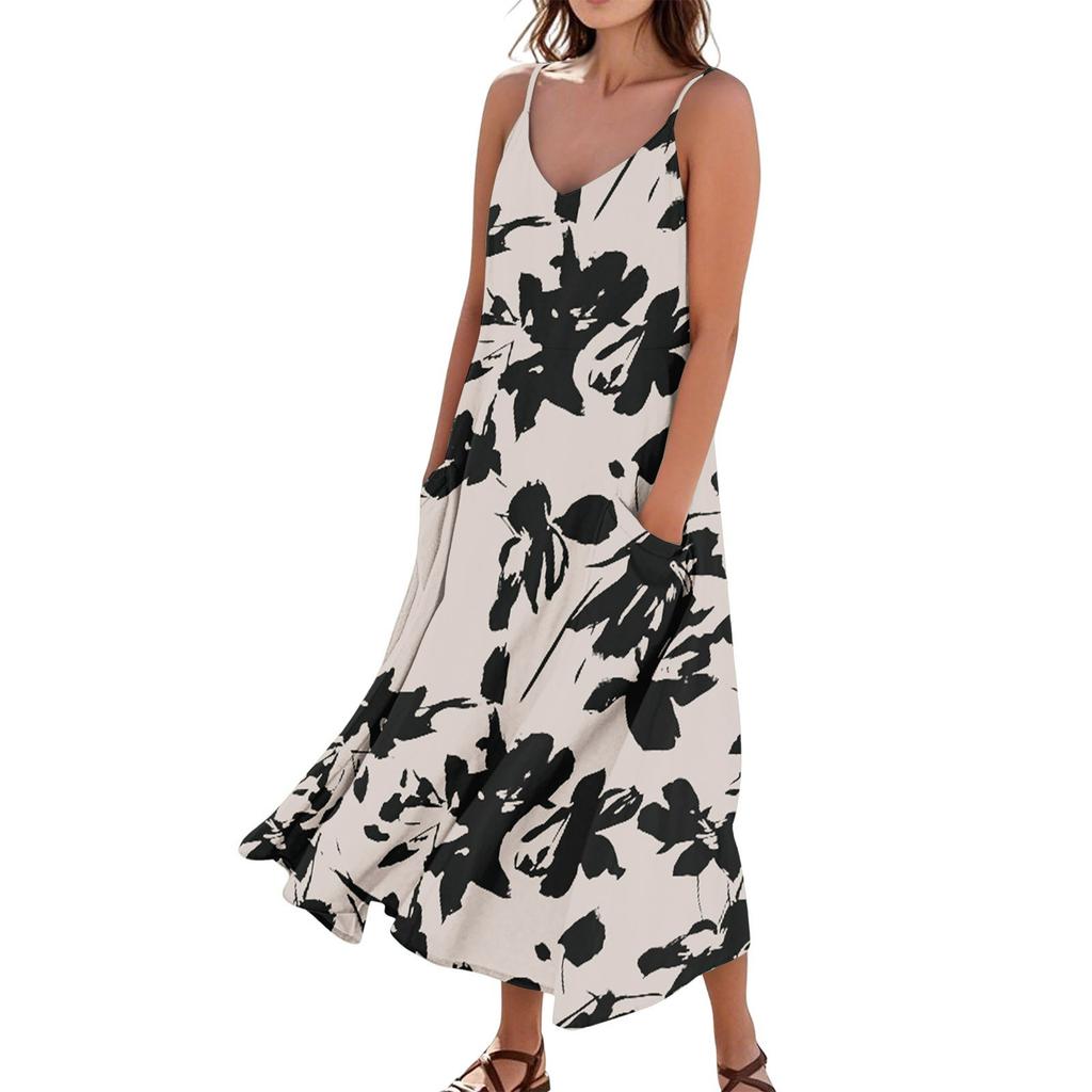 Women's Summer Dress Casual Loose Long Beach Vacation Dresses