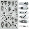 Nail Art Stickers, Valentine'S Day French Thorn Line Patches, Love Thin And Tough Nail Stickers