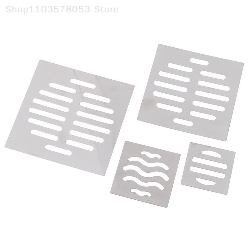 1Pc Square Floor Drain Cover Drain Hole Floor Drains Net Cover Stainless Steel Hair Catcher Filter Stopper Bathroom Parts