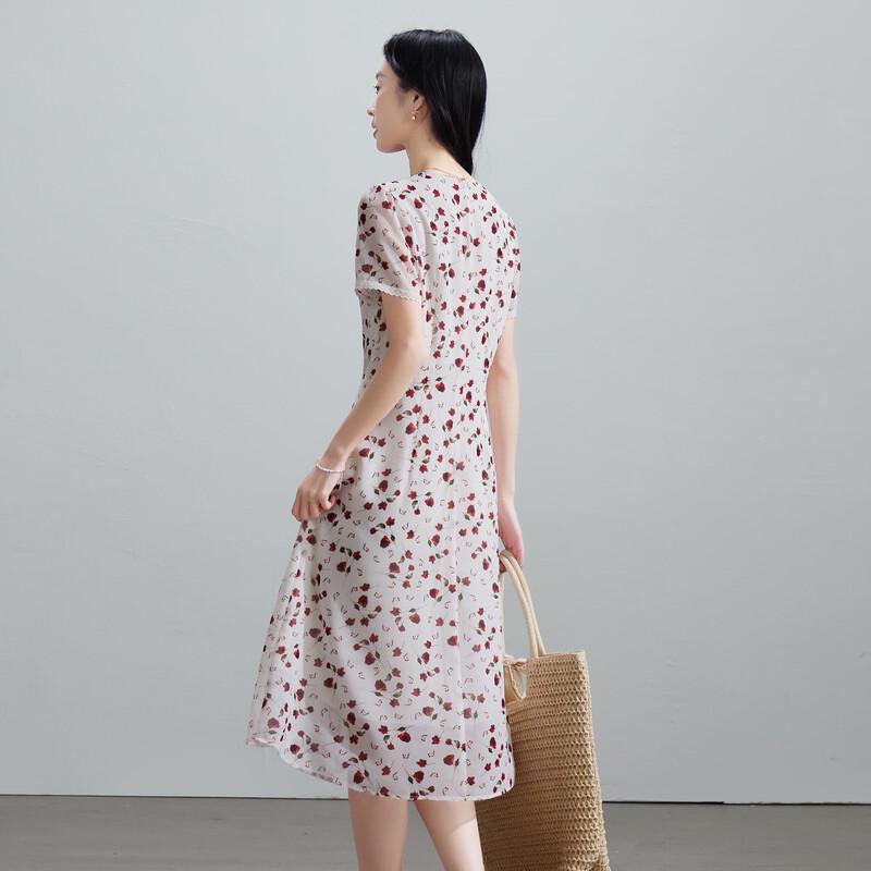SOFSIL French V-Neck Floral Midi Dress