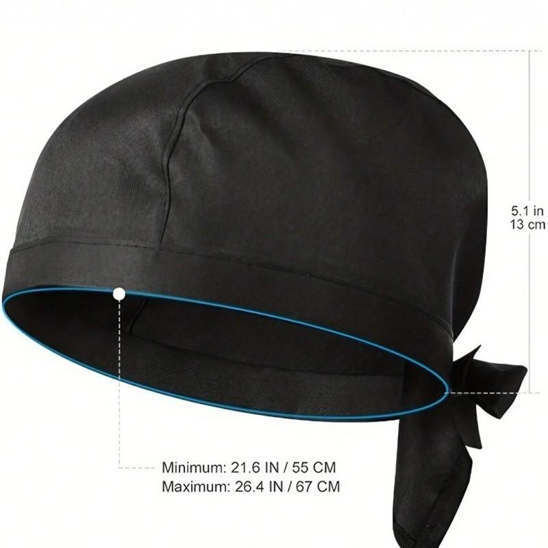 Pirate Hat Chef Cap, Korean Style Headscarf Hat, Unisex for Men & Women, Suitable for Western Restaurant Waiters, Breathable