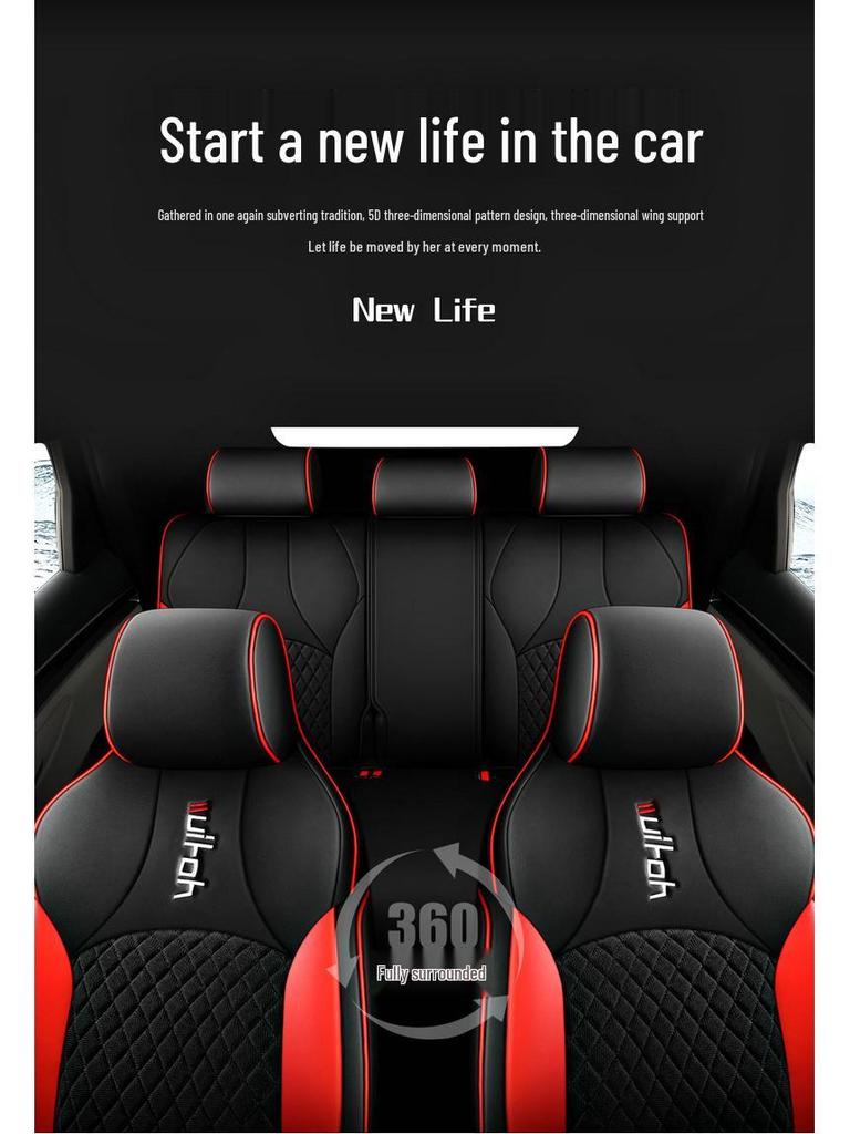 BYD Song PLUS Car Seat Cushion: Full Surround Mesh Cloth Cover, All-Season Use