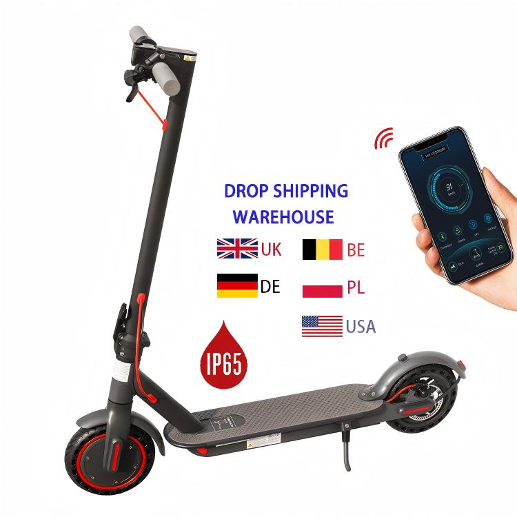 AOVOPRO 350W Faltbarer Elektroroller 8,5 Zoll Vollgummi-Reifen IP65 Wasserdicht E-Scooter für Erwachsene USA Lokaler Lagerbestand Bereit