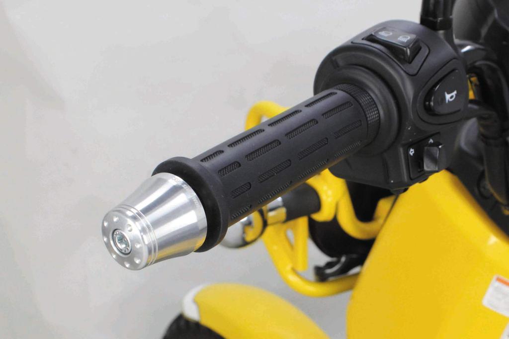 Special Parts Takekawa 06-01-0174 Accessory Bar End Aluminum Silver General Purpose (Monkey 125 Grom Super Cub Cross Cub, PCX, Etc.)