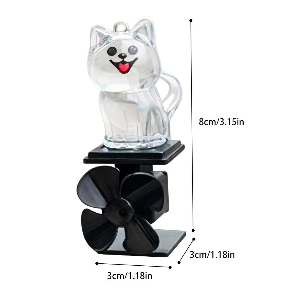 Dog Statue Motorcycle Sculpture With LED Light Wind Powered Animal Figurine For Motorcycle Handlebar Outdoor Cycling Night