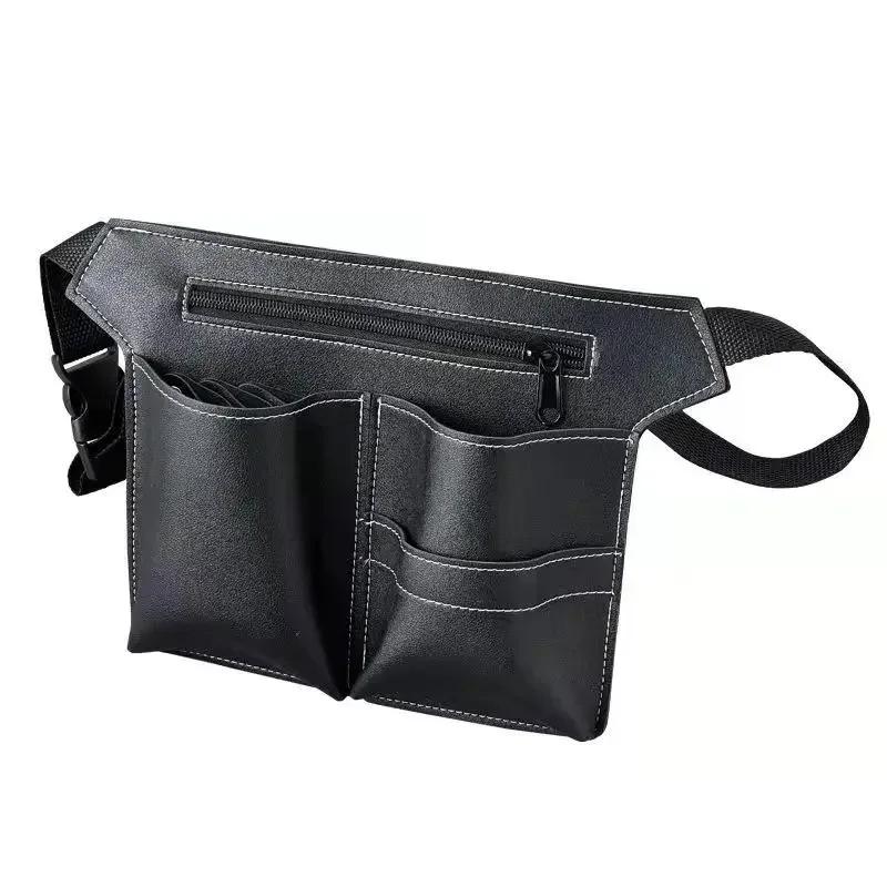 2024 NEW Hair Scissor Bag Clips Comb Case Hairdressing Barber Holster Bags Holder Tool Salon Waist Pack Belt PU Leather Bag