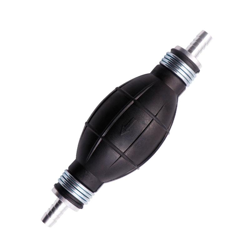 Pompa del Carburante Manuale 6mm 8mm 10mm 12mm Gomma Nera Alluminio Mano Olio Benzina Liquido Pompa di Trasferimento