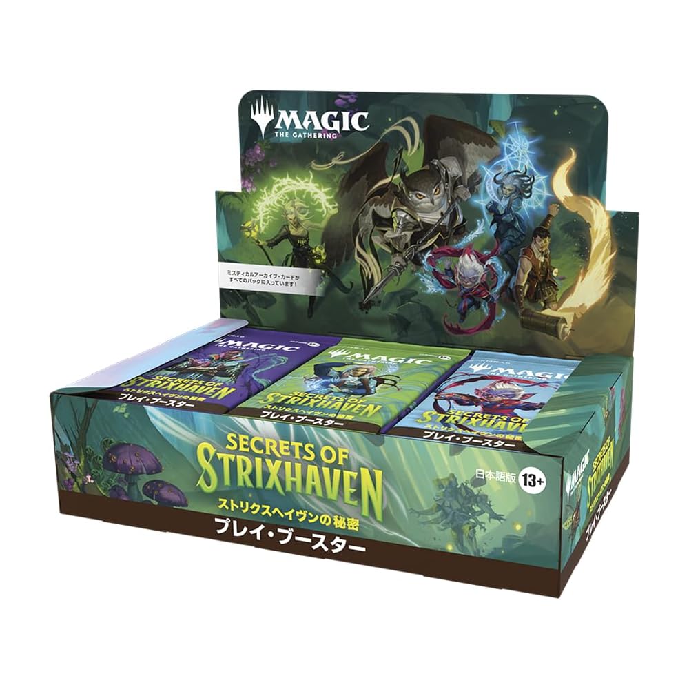 

Wizards of the Coast Magic: The Gathering Strixhaven Secrets Play Booster Box 30 Packs Japanese Edition Trading Cards