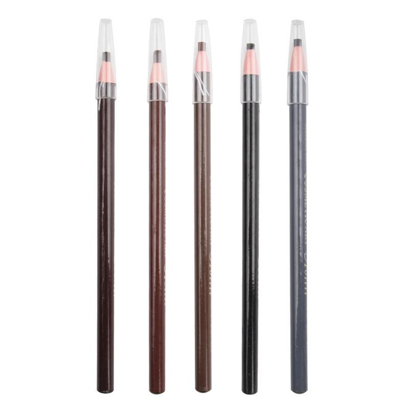 Women Waterproof and Smudge-free Eyebrow Pencil Professional Makeup Artist Eyebrow Pencil Easy-to-apply Pull Wire Eyebrow Pencil