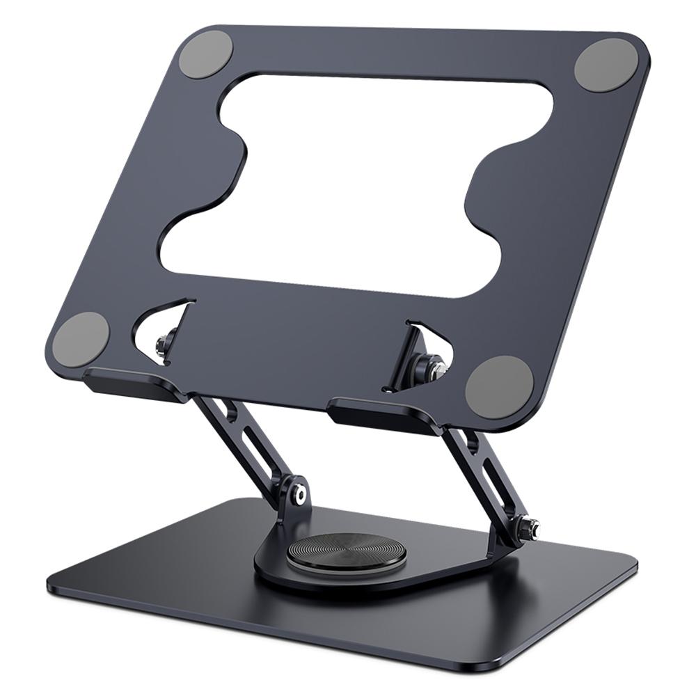 

L308 Portable 360° Rotating Tablet Stand for Devices Up to 17.3 Inches Foldable Desktop Holder Grey